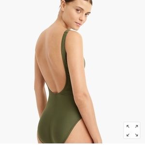 J. Crew 1989 scoopback one piece swimsuit size 0